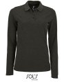 Dames Polo Sols Long-Sleeve Perfect Charcoal melange